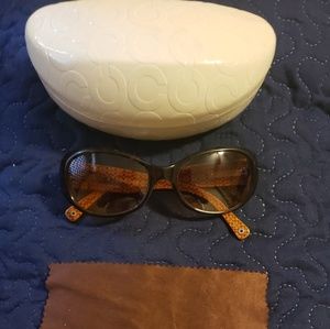 Coach sunglasses with case.
